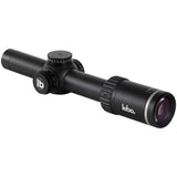 LEBO Optics 1-8x24 SFP LPVO Rifle Scope with BDC, HD Glass with Low Light Enhancement, Red Illumination Reticle, Capped Zero Resettable Turrets, 30mm Tube, Matte Black