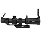 LEBO Optics 1-6x24 SFP LPVO Rifle Scope with BDC, HD Glass with Low Light Enhancement, Red Illumination Reticle, Capped Zero Resettable Turrets, 30mm Tube, Matte Black