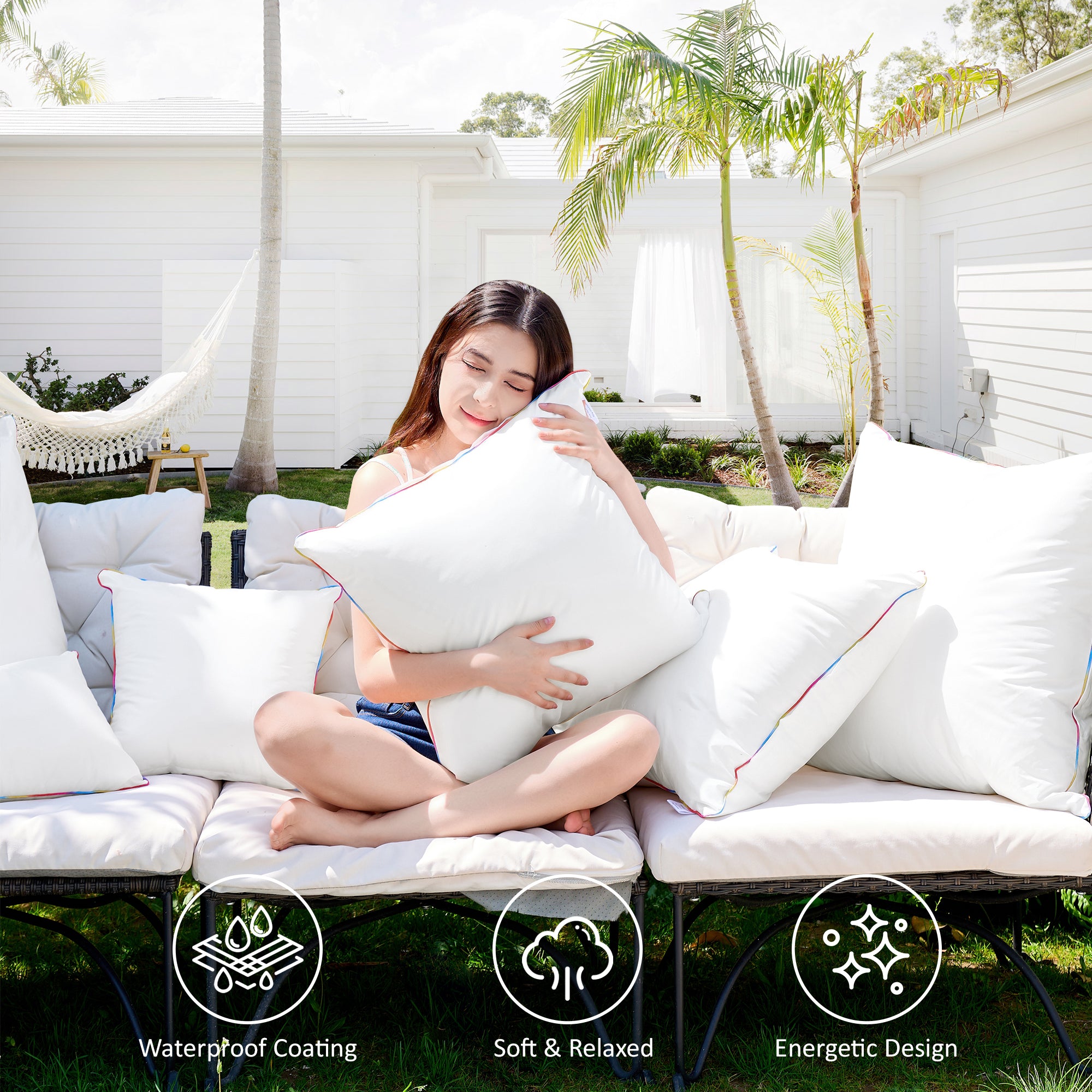 Pillow Inserts Patio Cushions 26x26 Decorative Pillows Stuffing