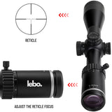 LEBO Opitcs 4-16x44 SFP Rifle Scope with BDC, HD Glass with Low Light Enhancement, High-Precision Parallax Adjustment, Capped Zero Resettable Turrets, 30mm Tube, Matte Black