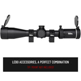 LEBO Opitcs 4-16x44 SFP Rifle Scope with BDC, HD Glass with Low Light Enhancement, High-Precision Parallax Adjustment, Capped Zero Resettable Turrets, 30mm Tube, Matte Black