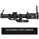 LEBO Optics 1-8x24 SFP LPVO Rifle Scope with BDC, HD Glass with Low Light Enhancement, Red Illumination Reticle, Capped Zero Resettable Turrets, 30mm Tube, Matte Black