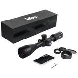 LEBO Opitcs 6-24x50 FFP Rifle Scope with BDC, HD Glass with Low Light Enhancement, High-Precision Parallax Adjustment, Red Illumination Reticle, 30mm Tube, Matte Black