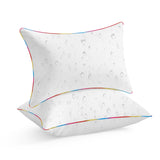 LEBO 12 x 20 Outdoor Pillow Inserts - Waterproof Decorative Throw Pillows with Down Alternative Filling for Patio Furniture Couch Sofa - Pack of 2, White